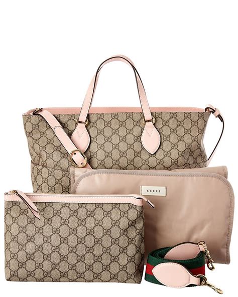 gucci diaper bag pink|gg signature pink diaper bag.